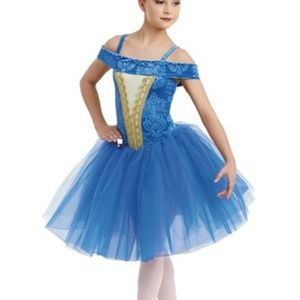 Weissman Girls Velvet Brocade Degas Dress MC